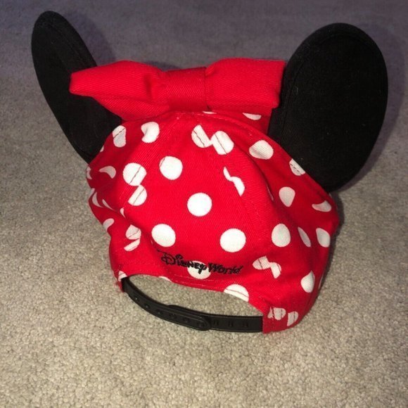 Walt Disney World Parks Minnie Mouse Ears‎ Baseball Hat Youth Polka Dots - Picture 14 of 14